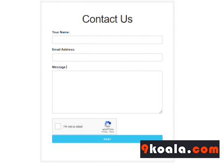 Download PHP Contact Form With Recaptcha