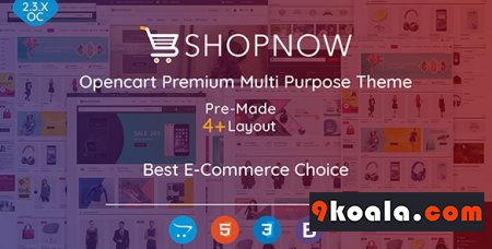 Shopnow - Premium Multi Purpose Opencart Theme Nulled Quickstart